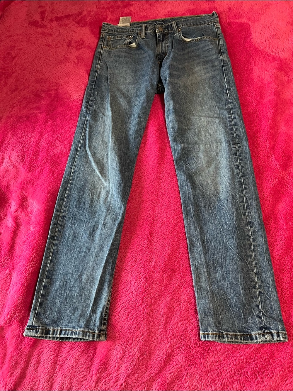 Levi's 502 Men's Straight Leg Denim Jeans in Faded Blue